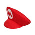 Children Red M Plumber Hat With Moustache - Party Owls