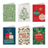Christmas Cards 30pcs (115 x 170mm) w/Envelopes Textured Foil Contemporary - Party Owls
