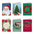 Christmas Cards 30pcs (115 x 170mm) w/Envelopes Textured Foil Traditional - Party Owls