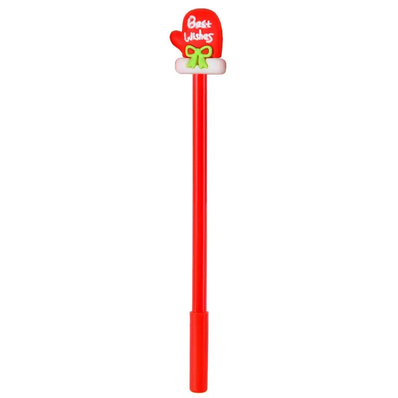 Christmas Gel Pens 10pcs Assorted Colours & Designs - Party Owls