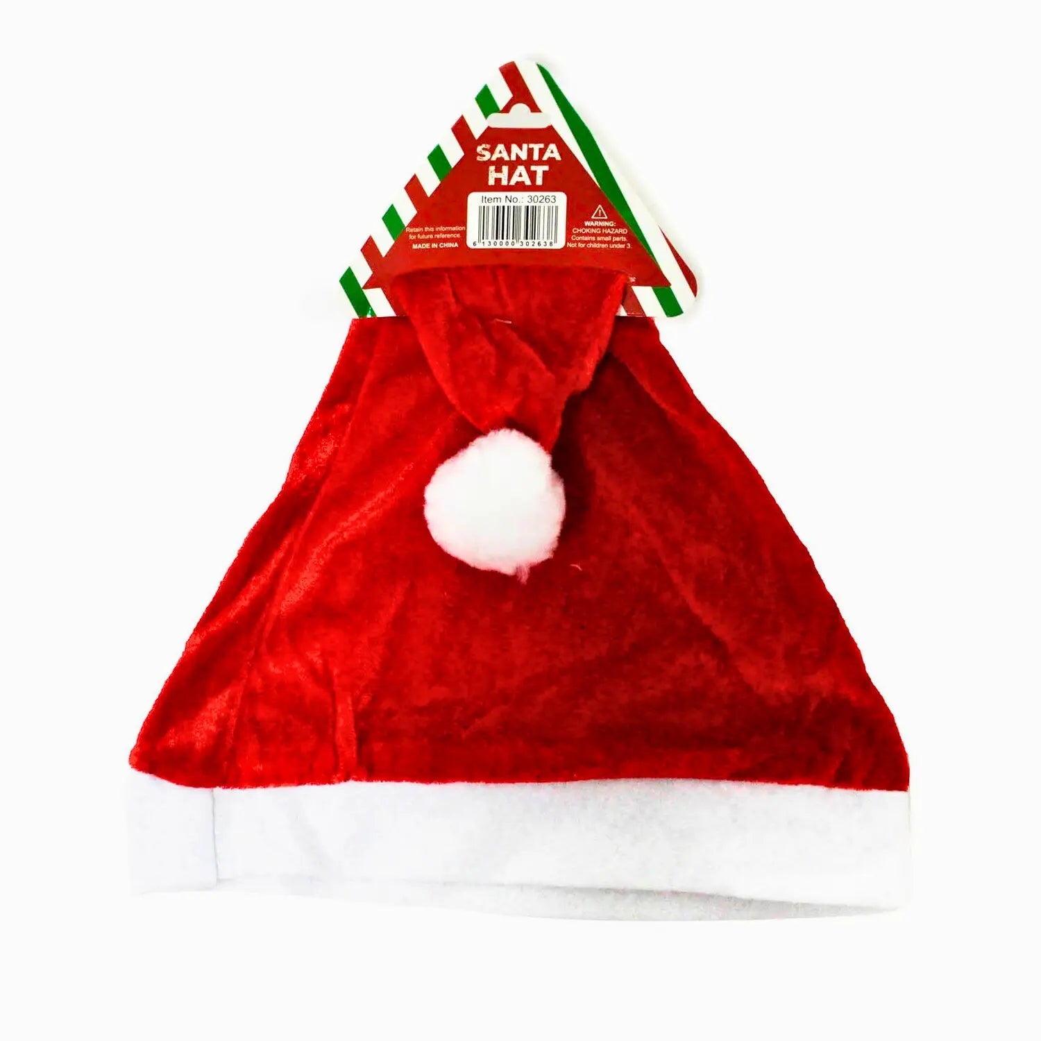 Christmas Plush Santa Hat - Red - Party Owls