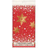 Christmas Red & Gold Sparkle Plastic Table Cover 137cm x 213cm - Party Owls