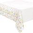 Christmas Silver & Gold Holiday Snowflakes Table Cover Tablecloth - Party Owls