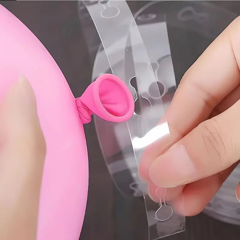 Clear Balloon Garland Decorating Tape 5m Double Hole - Party Owls