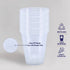 Clear Plastic Party Cups 350ml 50pcs Bulk Pack - Party Owls