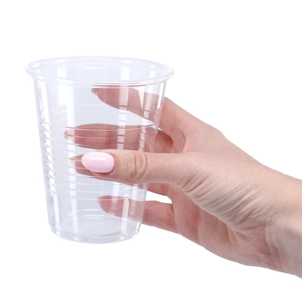 Clear Plastic Party Cups 350ml 50pcs Bulk Pack - Party Owls