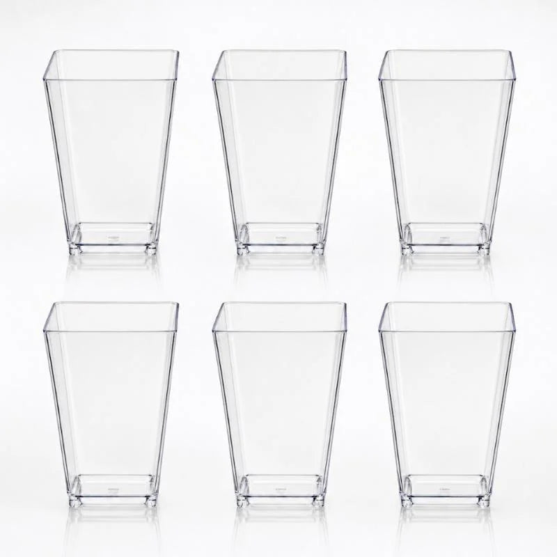 Clear Rectangular Dessert Cups 80ml 20pcs (8.2cm x 4cm) - Party Owls
