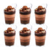 Clear Round Slanted Dessert Cups 63ml 20pcs (8.2cm x 4.3cm) - Party Owls
