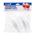 Clear Triangular Dessert Cups 75ml 20pcs (7.5cm x 6.5cm) - Party Owls