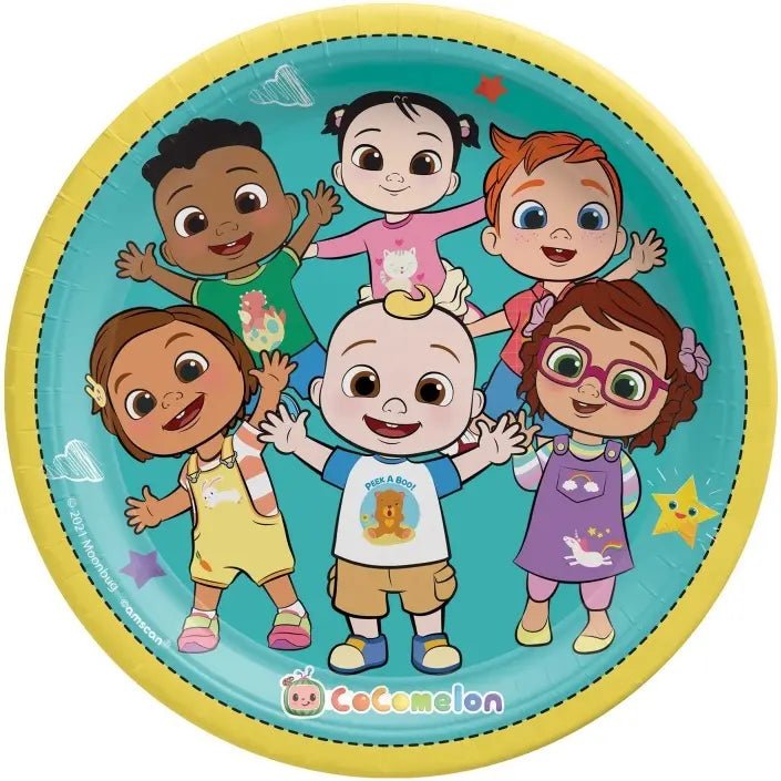 CoComelon Large Paper Plates 23cm (9") 8pk - Party Owls