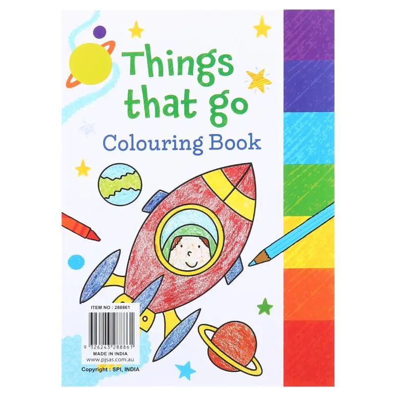 Colouring Books 4pk 64 - Page Unicorn Animals Space Fairies - Party Owls