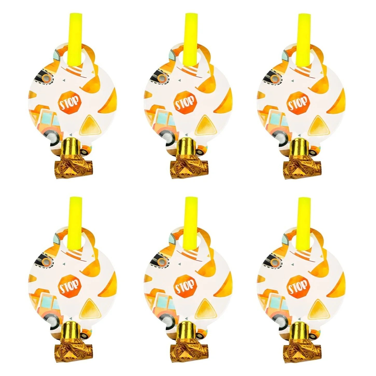 Construction Blowouts 6pcs Party Favours - Party Owls