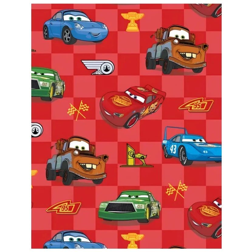 Disney Cars Gift Wrap 1 Sheet Folded - Red - Party Owls