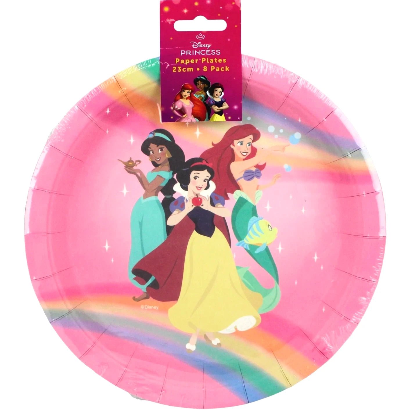 Disney Princess Large Paper Plates 23cm (9") 8pcs - Party Owls