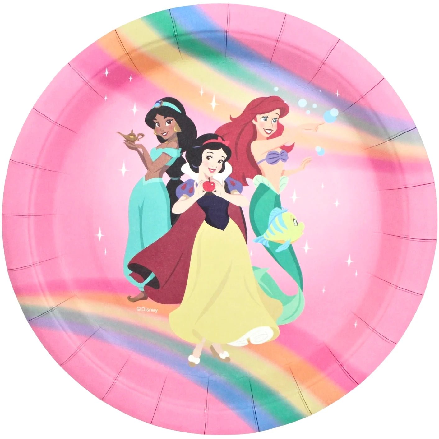 Disney Princess Large Paper Plates 23cm (9") 8pcs - Party Owls