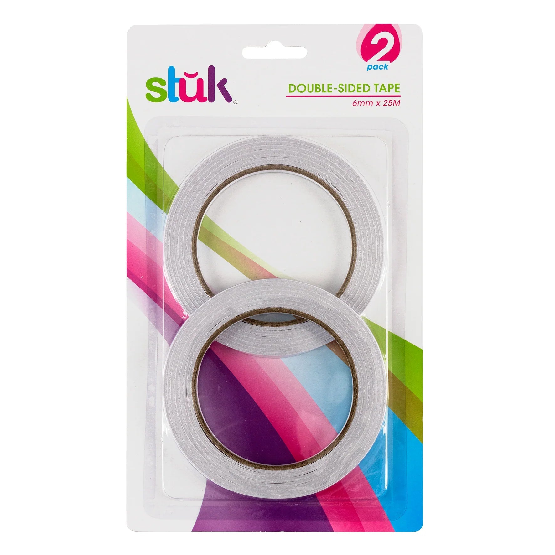 Double Sided Tapes 6mm x 25M 2pcs - Party Owls