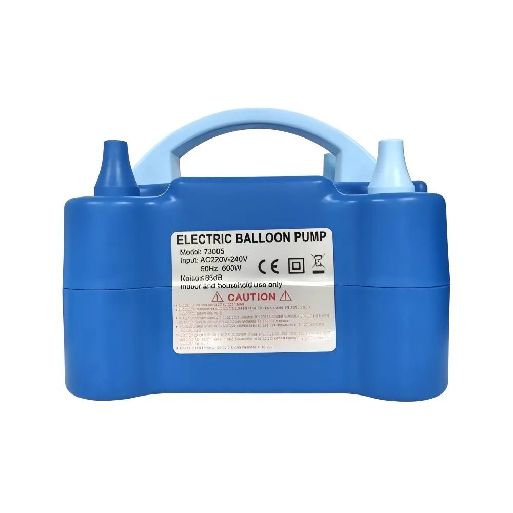 Electric Balloon Inflator Pump Twin Nozzle - Blue - Party Owls