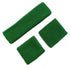 Emerald Green 80's Cotton Wristbands Headband Sweatbands Set - Party Owls