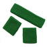Emerald Green 80's Cotton Wristbands Headband Sweatbands Set - Party Owls