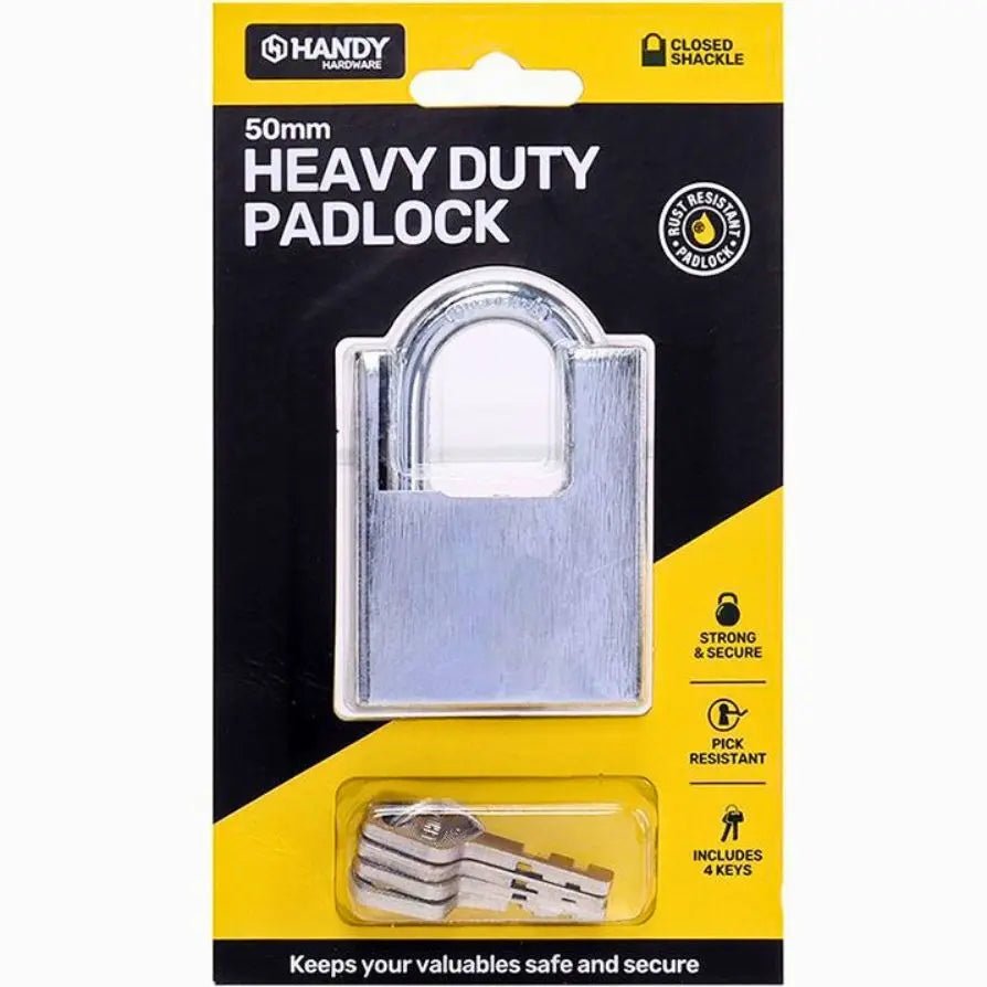 Extra Heavy Duty Padlock 50mm Includes 4 Keys - Party Owls