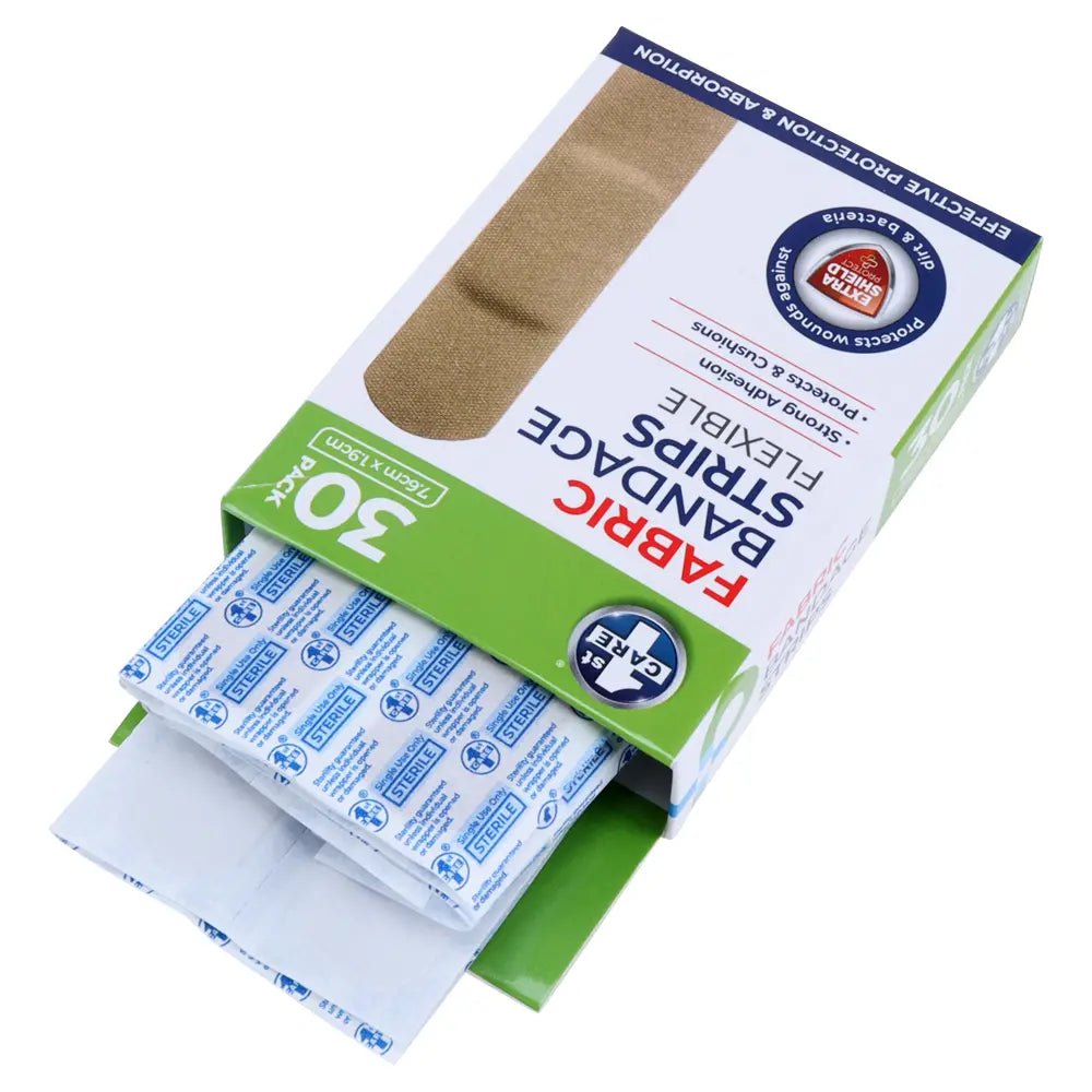 Fabric Bandage Strips 30pk 7.6cm x 1.9cm Flexible - Party Owls