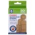 Fabric Bandage Strips 50pk 4 Assorted Sizes Flexible - Party Owls