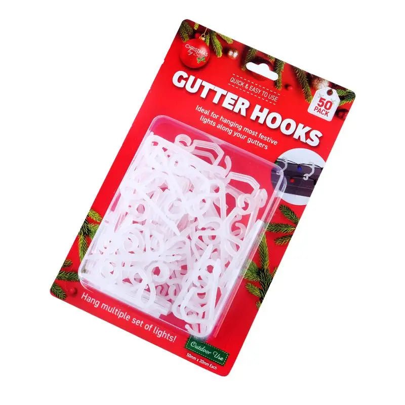 Fairy Lights Gutter Hooks 50pk 5cm x 2cm - Party Owls