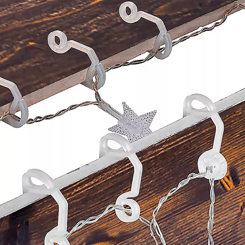 Fairy Lights Gutter Hooks 50pk 5cm x 2cm - Party Owls