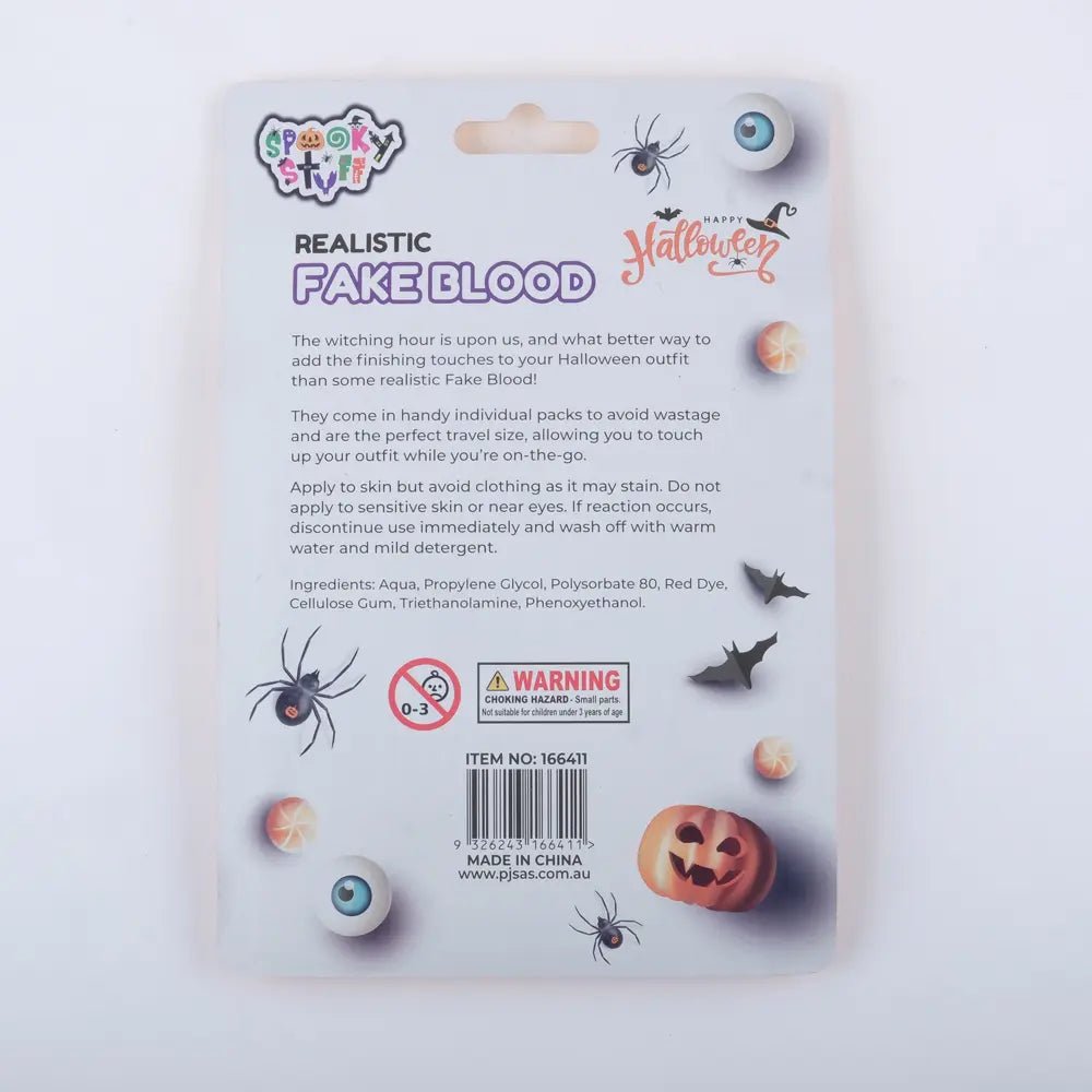 Fake Blood 5pcs 37.5ml Disposable Packs Halloween - Party Owls