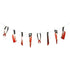 Fake Blood-Splattered Knife & Tool Halloween Hanging Garland 1.8m - Party Owls