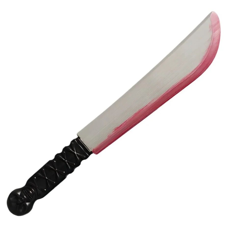 Fake Bloody Machete Knife 41cm Halloween Accessories - Party Owls