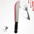 Fake Bloody Machete Knife 41cm Halloween Accessories - Party Owls