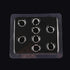 Fake Body Piercing 8pcs Nose Lips Eyebrows Ears Rings - Party Owls