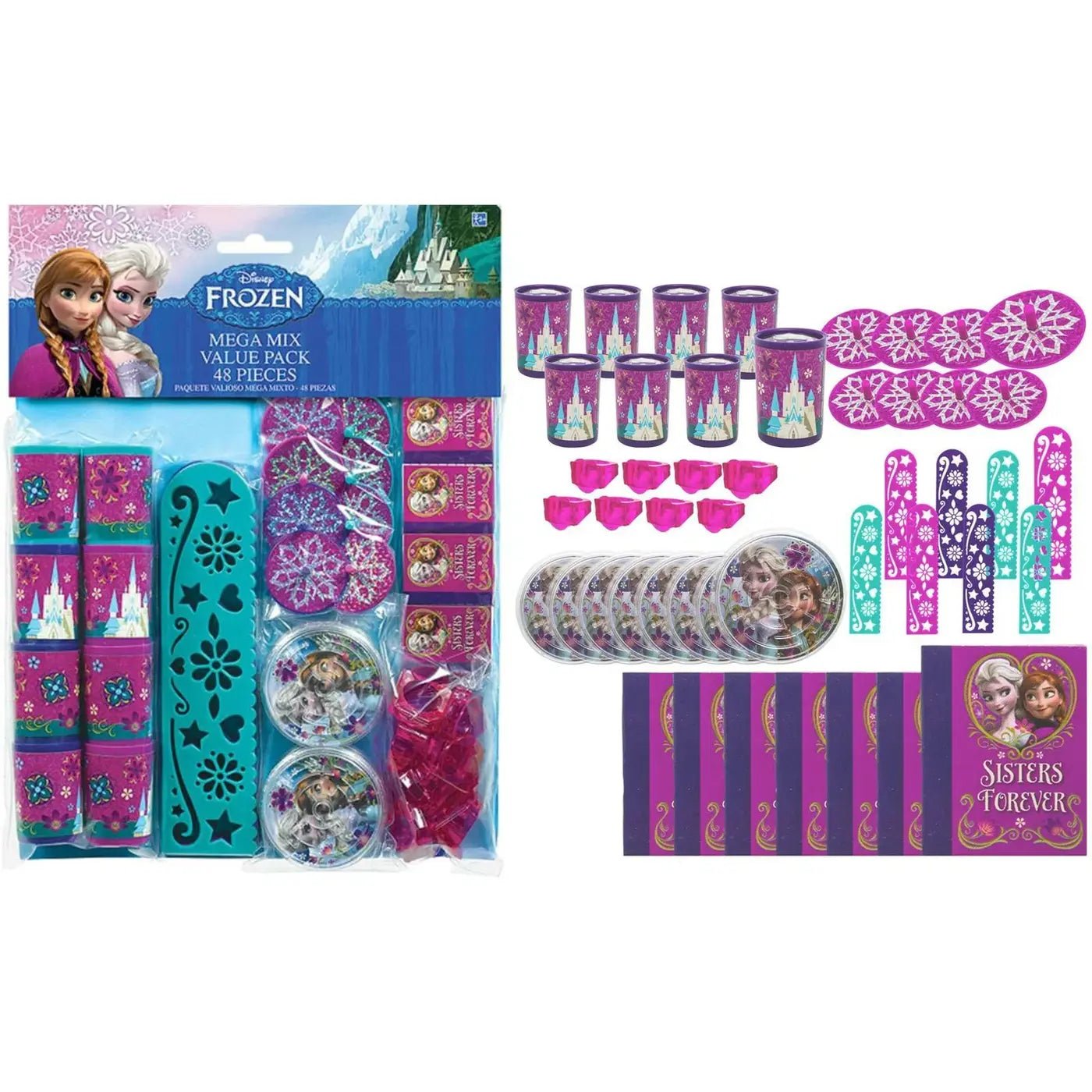 Frozen Mega Mix Favours 48pcs Value Pack - Party Owls