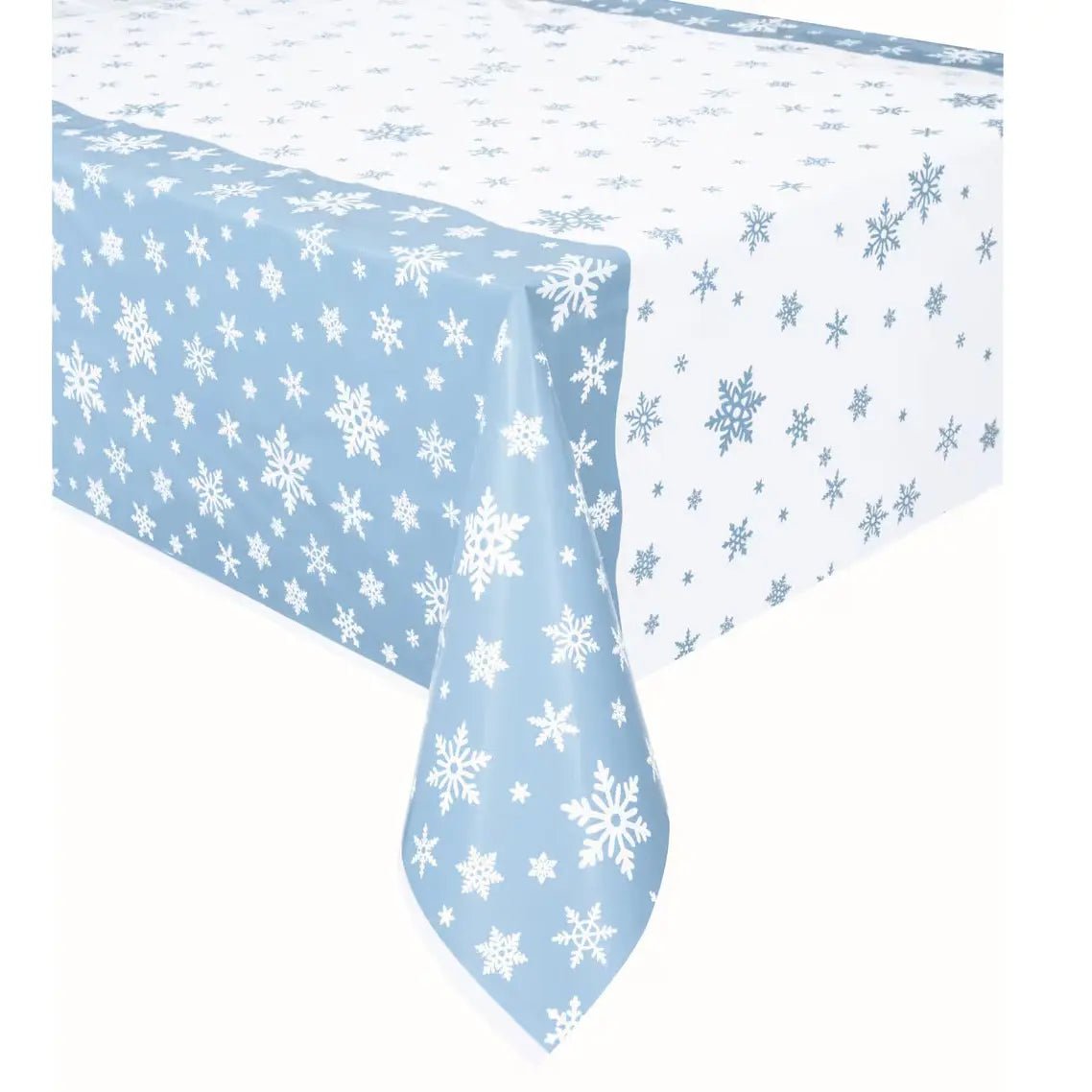 Frozen Snowflakes Plastic Table Cover 137cm x 213cm - Party Owls