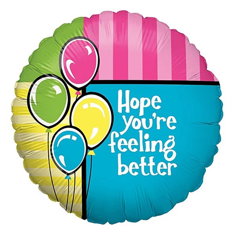 Get Well Soon Foil Balloon 45cm (18") - Party Owls