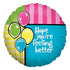 Get Well Soon Foil Balloon 45cm (18") - Party Owls