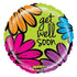 Get Well Soon Foil Balloon 53cm (21") - Party Owls