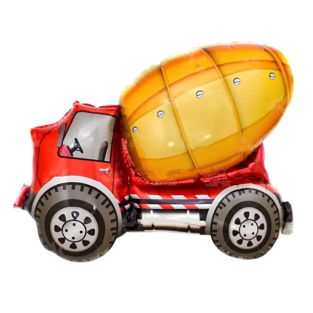 Giant Concrete Mixer Truck Foil Balloon 82cm (32") - Party Owls