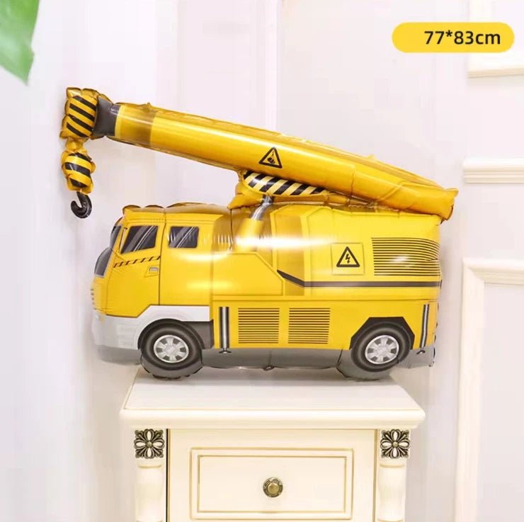 Giant Crane Truck Foil Balloon 83cm (32.5") - Party Owls