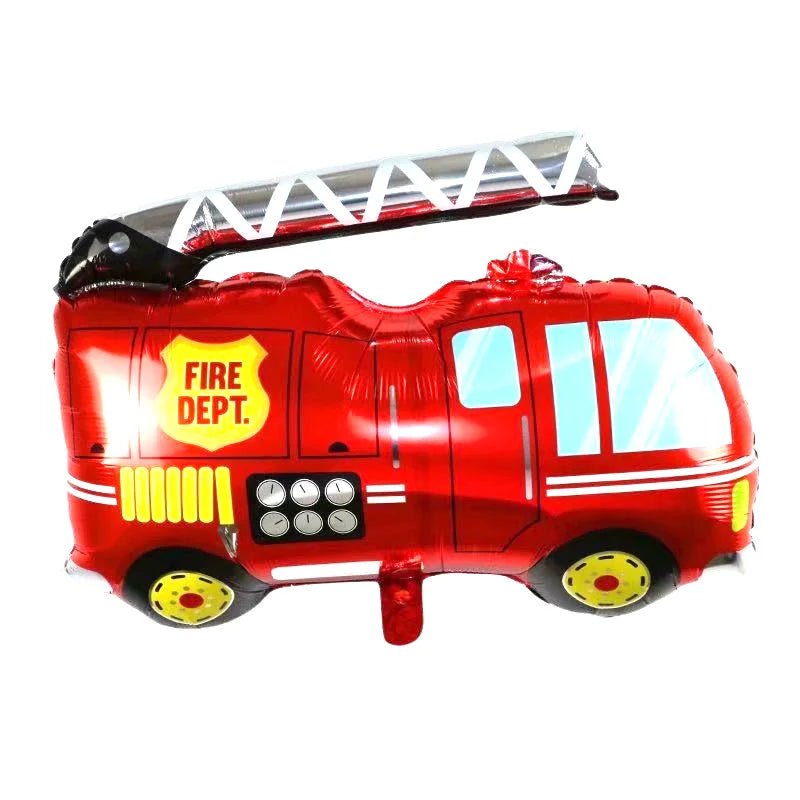 Giant Fire Truck Foil Balloon 80cm (31.5") - Party Owls