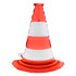 Giant Orange/Red Traffic Cone Foil Balloon 88cm (34.5") - Party Owls