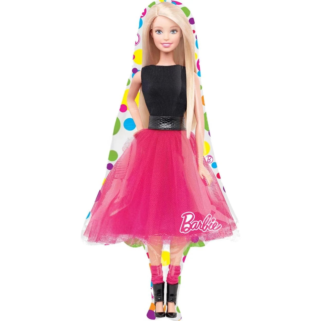 Giant Pink Fashion Girl Foil Balloon 90cm (35.5") - Party Owls