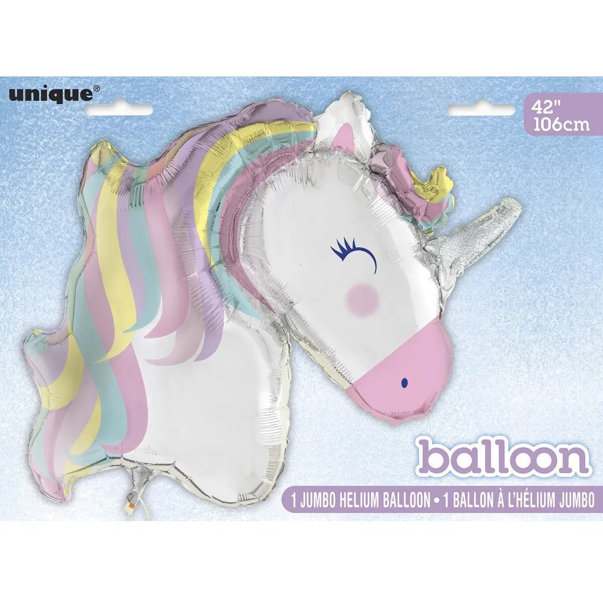 Giant Unicorn Foil Balloon 106cm (42") - Party Owls