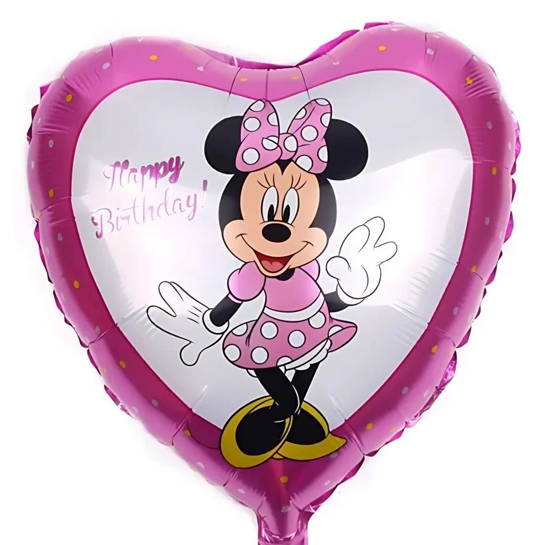 Girl Cartoon Mouse Foil Balloon 45cm (18") Heart Shape - Party Owls