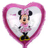 Girl Cartoon Mouse Foil Balloon 45cm (18") Heart Shape - Party Owls
