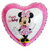 Girl Cartoon Mouse Foil Balloon 45cm (18") Heart Shape - Party Owls