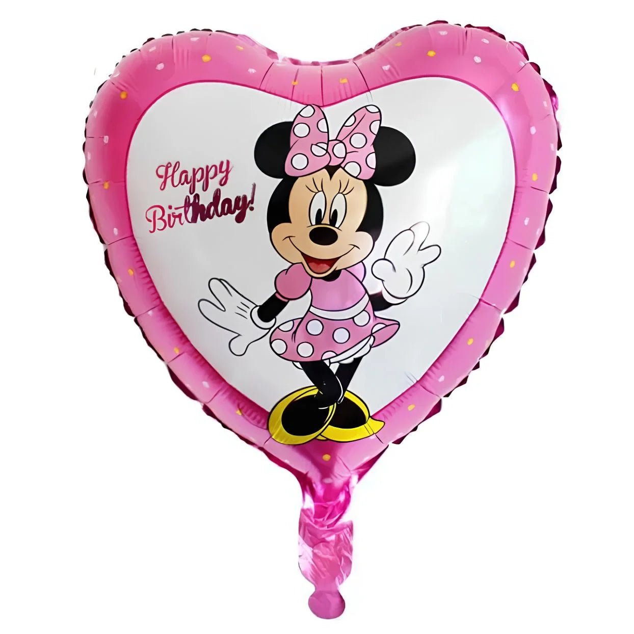 Girl Cartoon Mouse Foil Balloon 45cm (18") Heart Shape - Party Owls