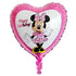 Girl Cartoon Mouse Foil Balloon 45cm (18") Heart Shape - Party Owls
