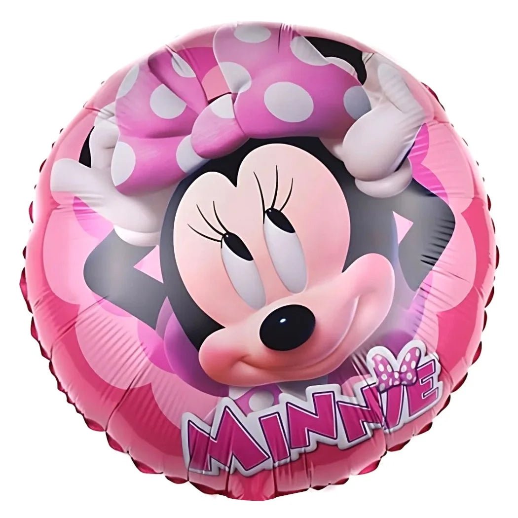 Girl Cartoon Mouse Foil Balloon 45cm (18") Round - Party Owls